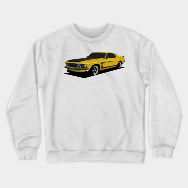 Ford Mustang Crewneck Sweatshirt by turboosted